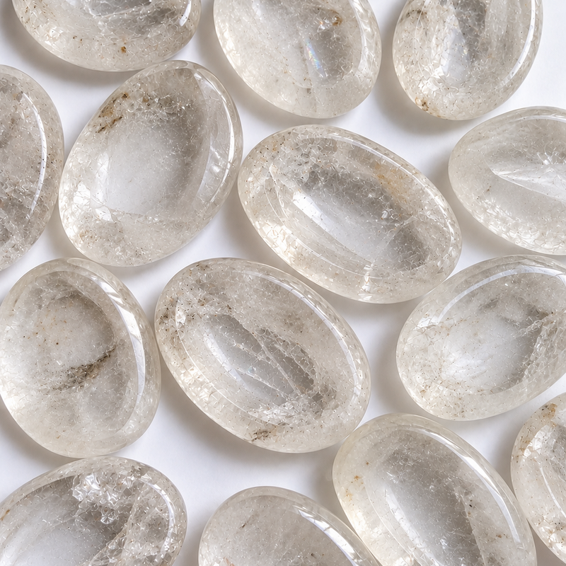 Clear Quartz Worry Stone