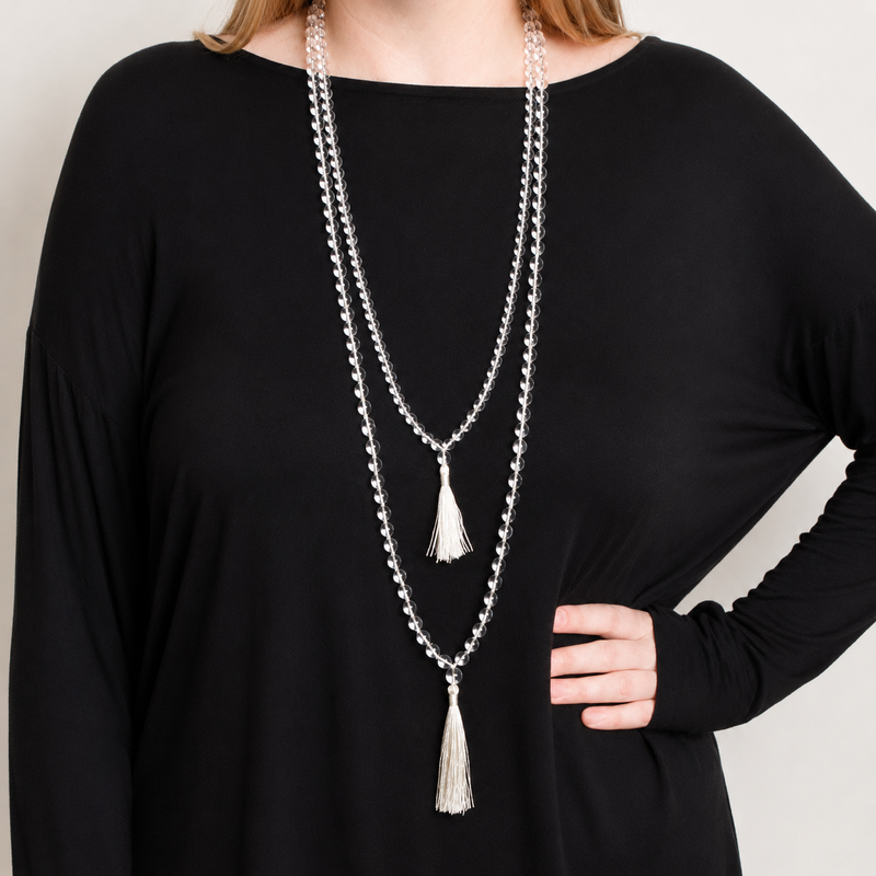 Clear Quartz Mala - High-Energy Gemstones