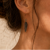 Free Spirit Copper Feather Earrings