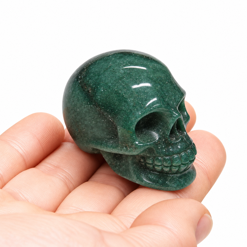 Green Aventurine Crystal Skull