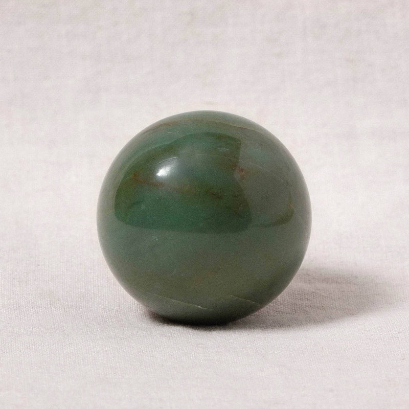 Green Jade Sphere with Tripod
