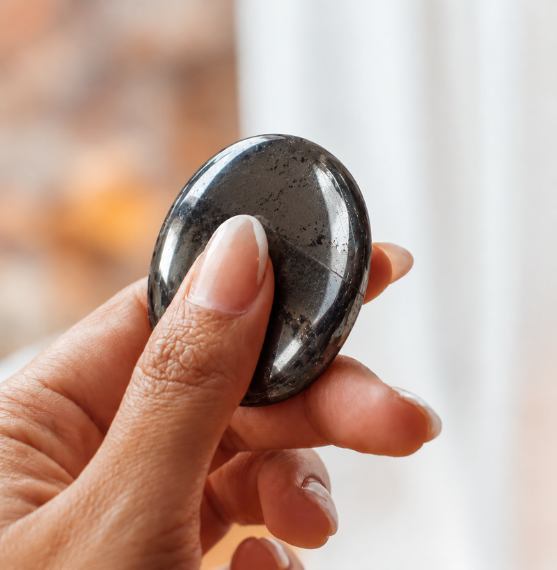 Hematite Worry Stone
