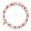 Hematoid Red Tangerine Quartz Energy Bracelet - 6mm