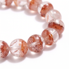 Hematoid Red Tangerine Quartz Energy Bracelet - 6mm