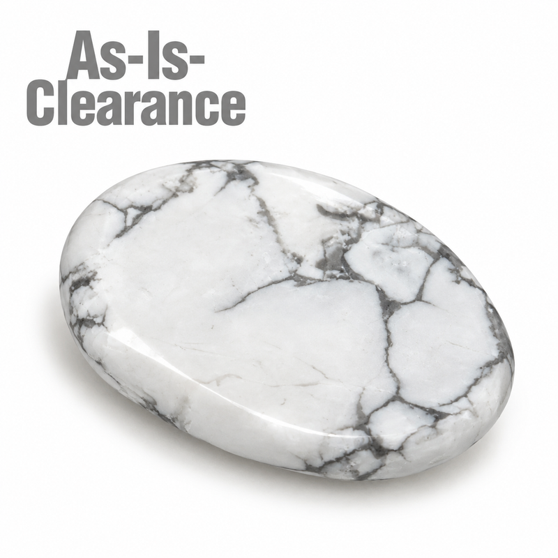 Howlite Worry Stone - As-Is-Clearance