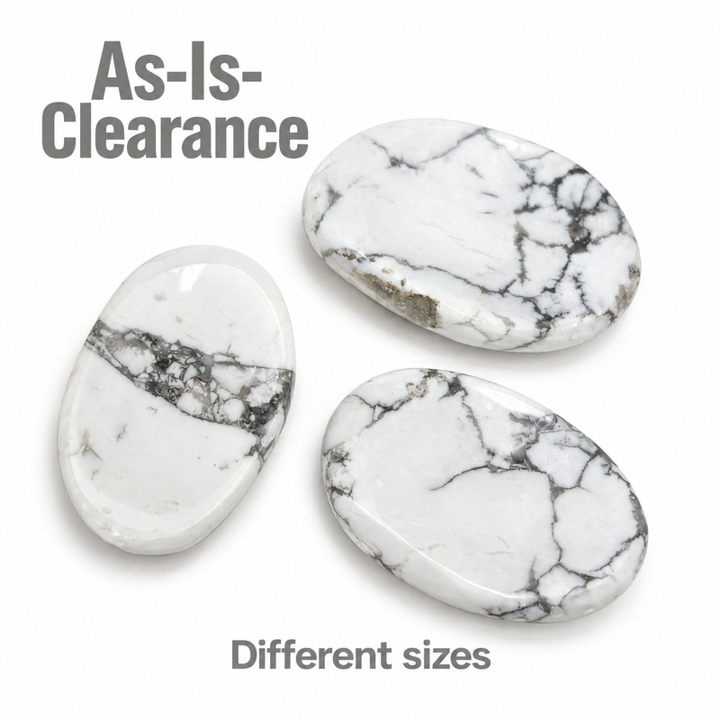 Howlite Worry Stone - As-Is-Clearance