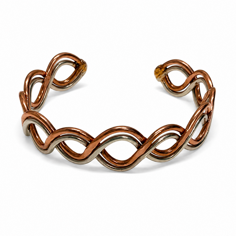 Infinity Wave Copper Cuff