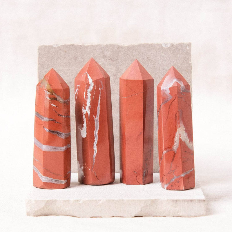 Red Jasper Crystal Point - AAA Premium Quality