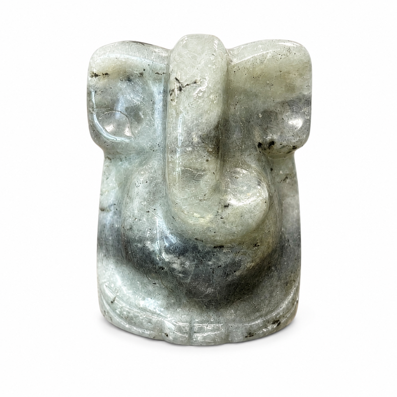 White Labradorite Ganesh