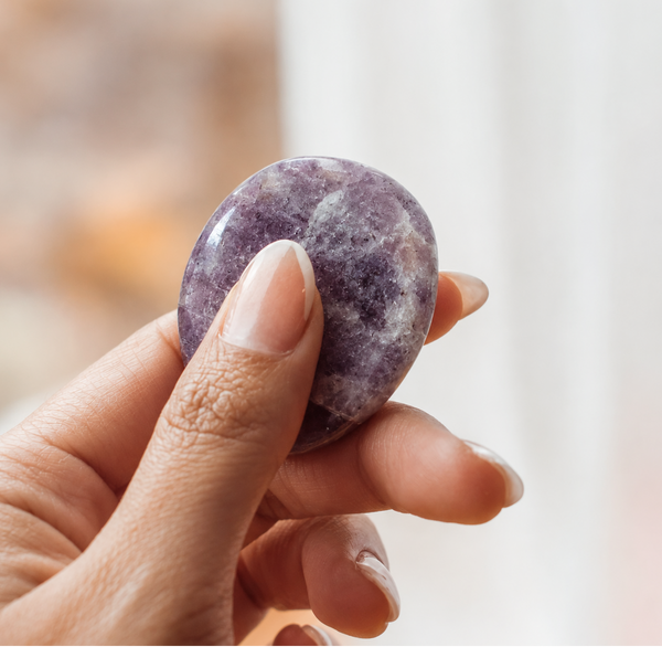 Lepidolite Worry Stone