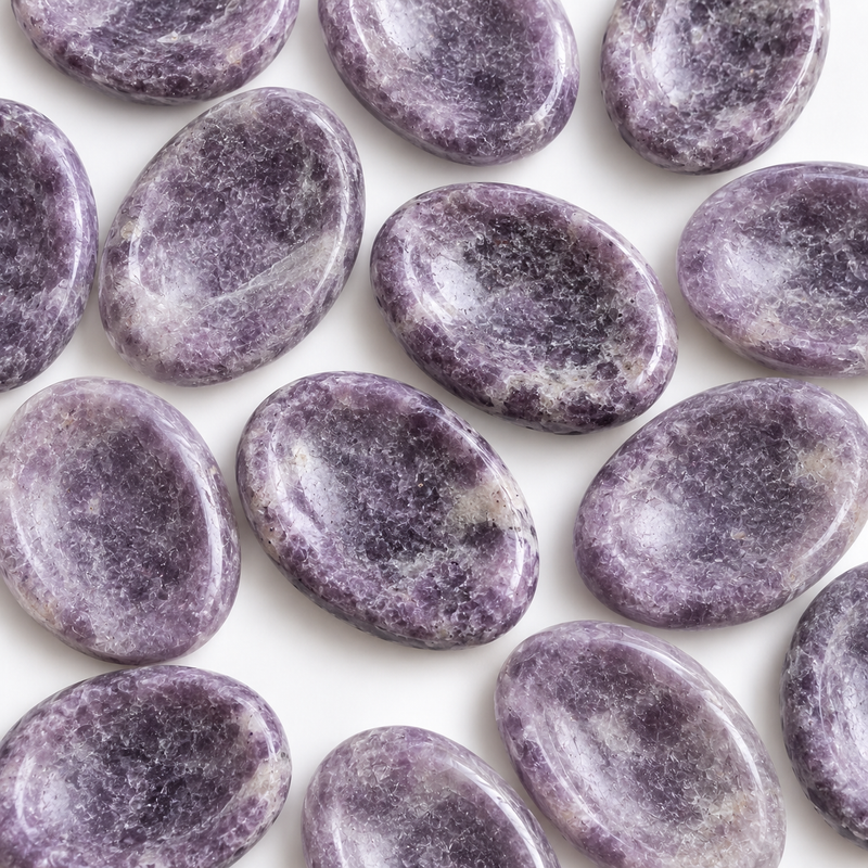 Lepidolite Worry Stone