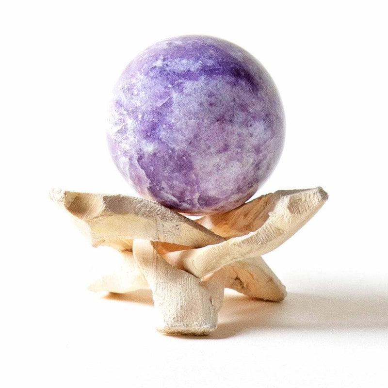 Lepidolite Sphere with Tripod