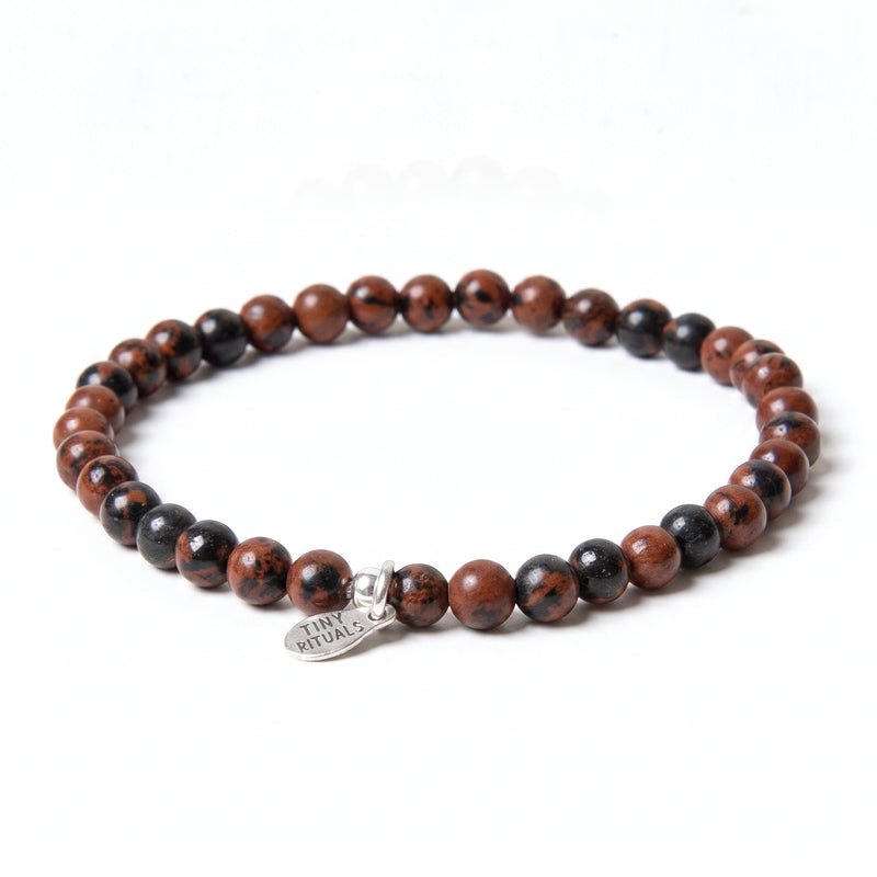 Mahogany Obsidian Energy Bracelet