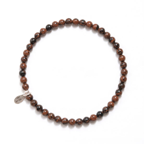 Mahogany Obsidian Energy Bracelet