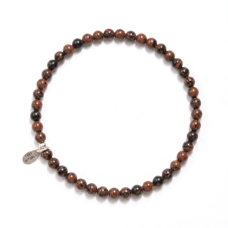 Mahogany Obsidian Energy Bracelet