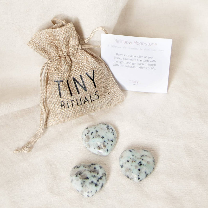 Rainbow Moonstone Mini Heart Gift Set
