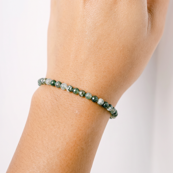 Moss Agate Energy Bracelet