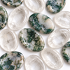 Moss Agate Worry Stone