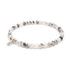 Natural Black Flower Moss Agate Energy Bracelet