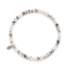 Natural Black Flower Moss Agate Energy Bracelet