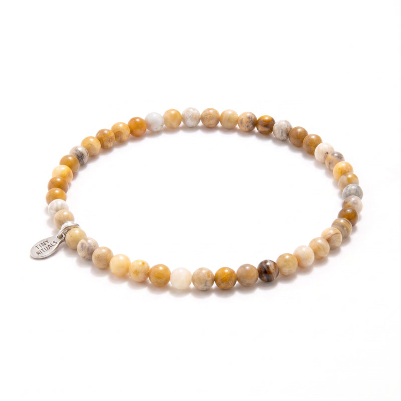Natural Coral Jade Chrysanthemum Energy Bracelet