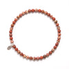 Natural Red Flower Jasper Energy Bracelet