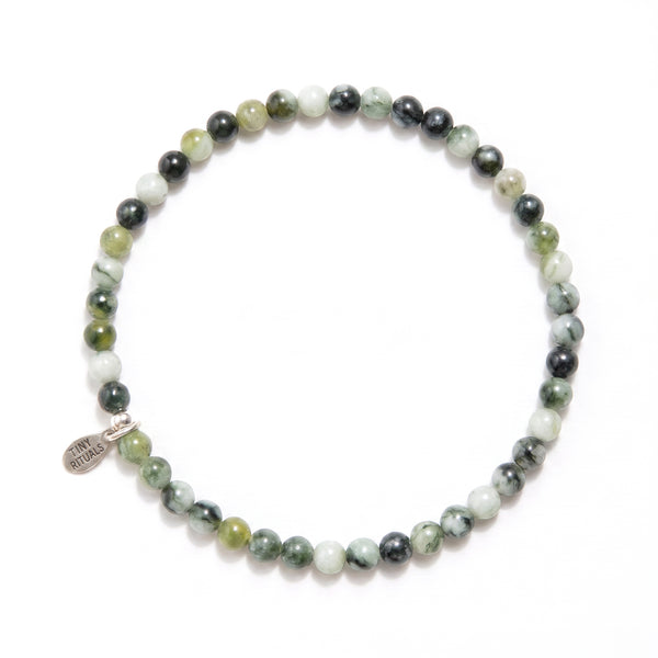 Natural Vine Flower Xiuyu Jade Energy Bracelet