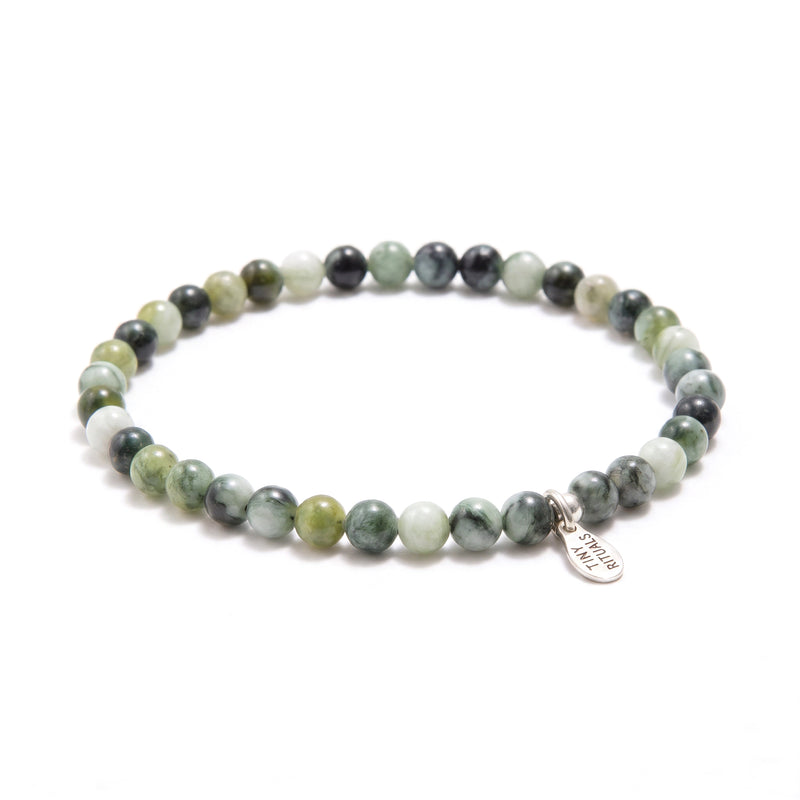 Natural Vine Flower Xiuyu Jade Energy Bracelet