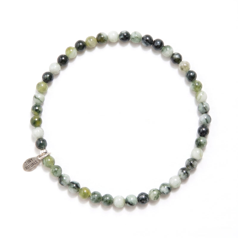 Natural Vine Flower Xiuyu Jade Energy Bracelet