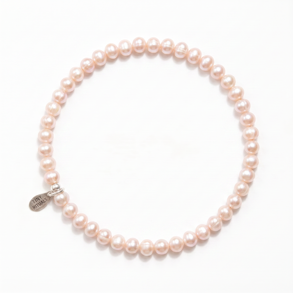 Natural Freshwater Seed Pearl Energy Bracelet - Pink