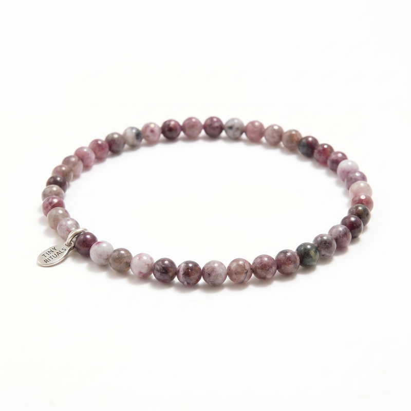 Natural Plum Blossom Tourmaline Energy Bracelet