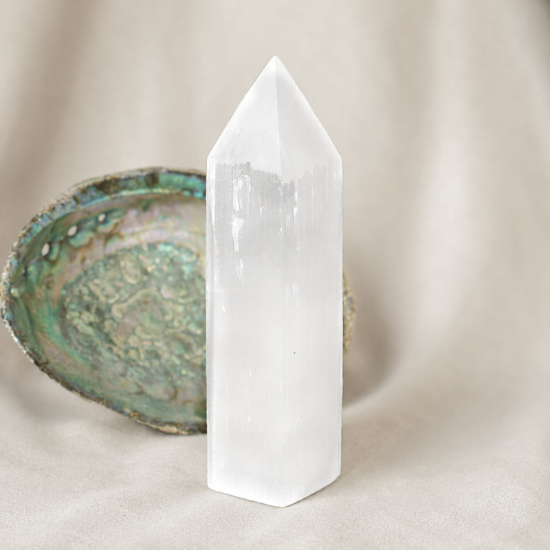Selenite Crystal Obelisk