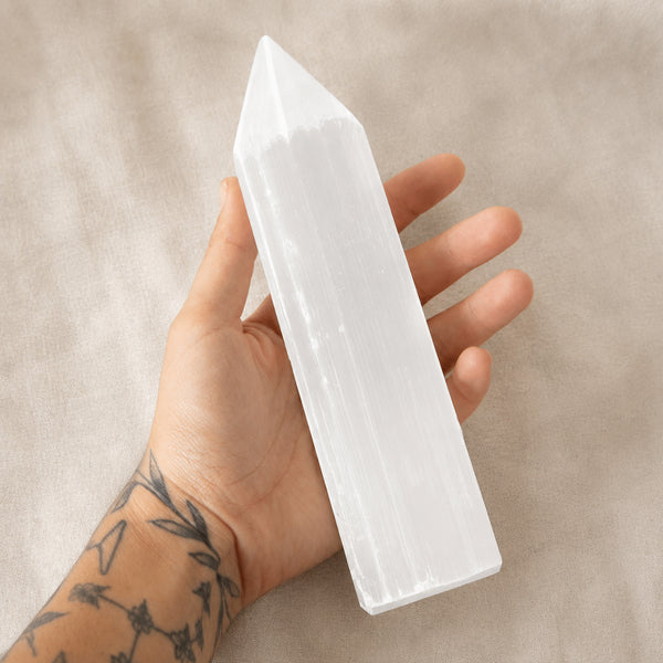 Selenite Crystal Obelisk