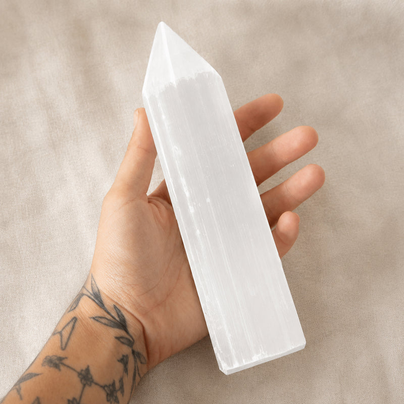Selenite Crystal Obelisk