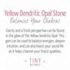 Yellow Dendritic Opal Energy Bracelet