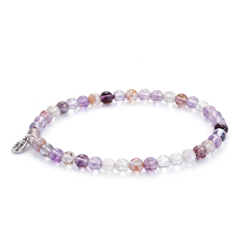 Purple Ghost Amethyst Quartz Energy Bracelet