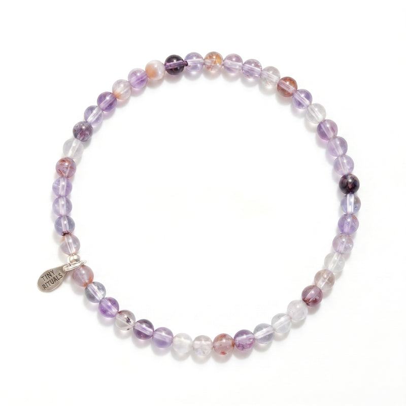 Purple Ghost Amethyst Quartz Energy Bracelet