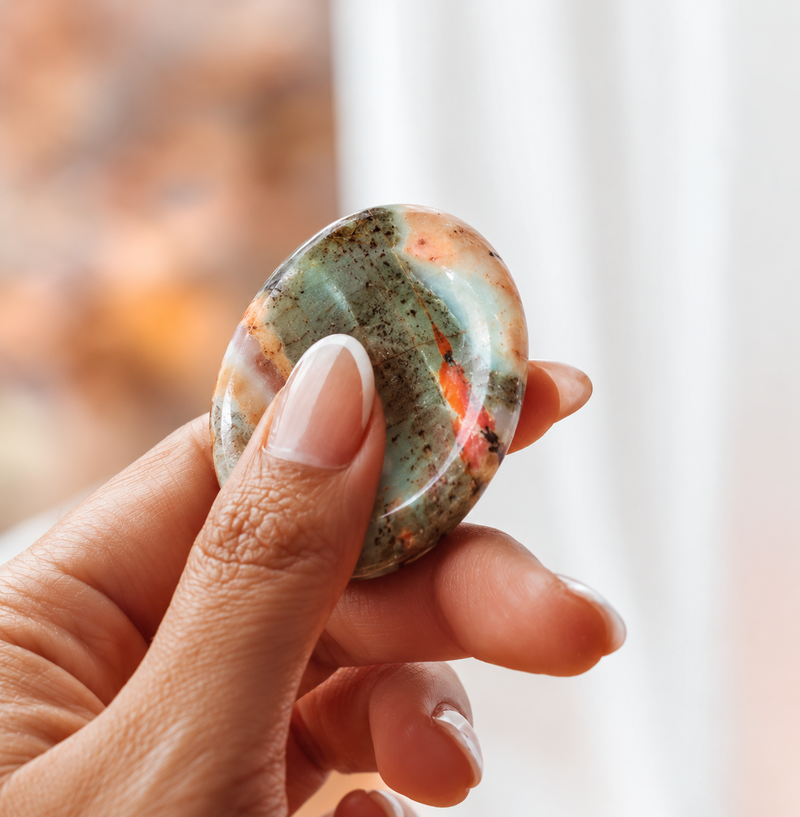 Polychrome (Desert Magic) Jasper Worry Stone