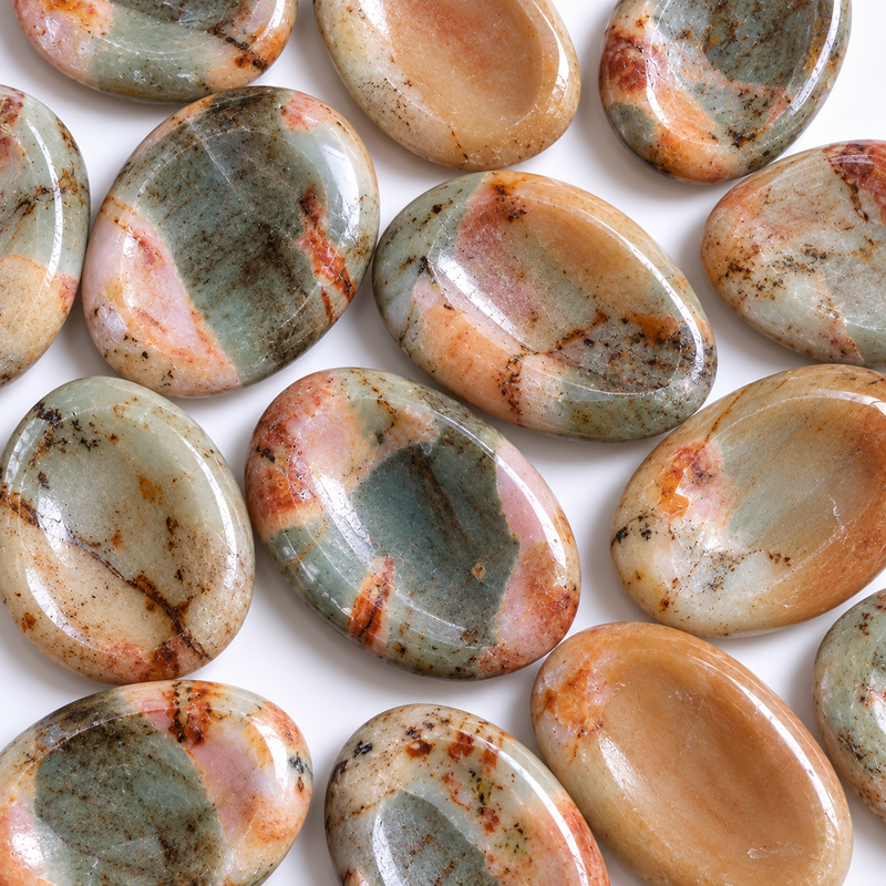 Polychrome (Desert Magic) Jasper Worry Stone