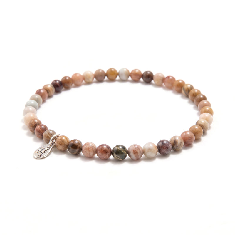 Petrified Wood Jade Energy Bracelet