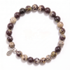 Purple Flower Jasper Energy Bracelet - 6mm