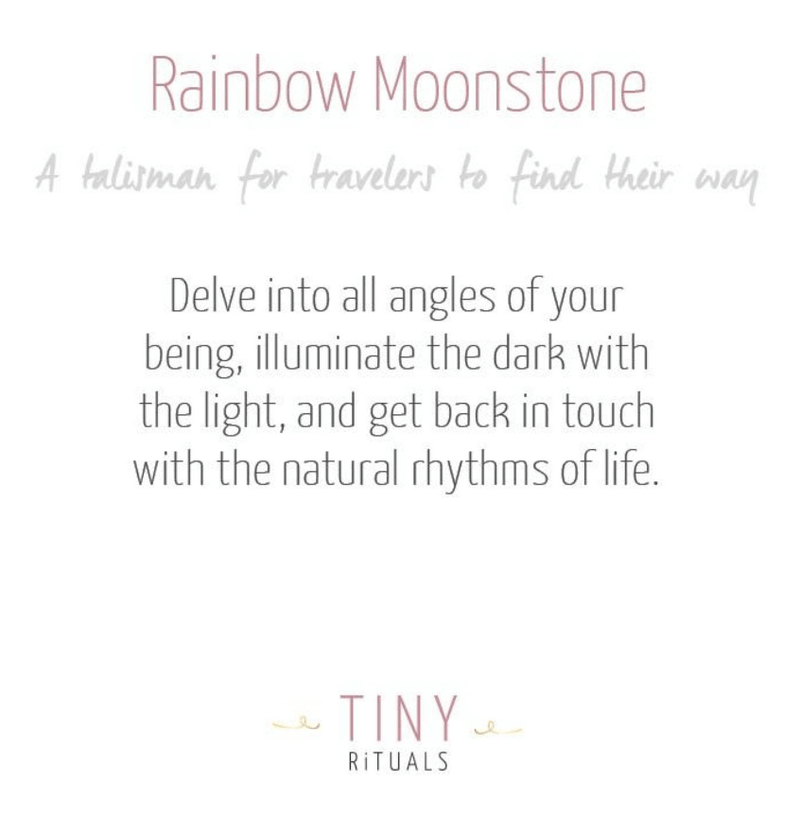 Rainbow Moonstone Mini Heart Set