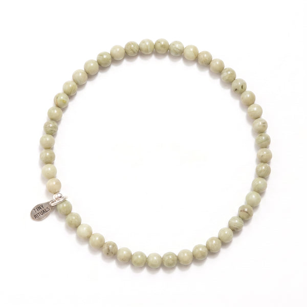 Rare Matcha Alashan Agate Energy Bracelet