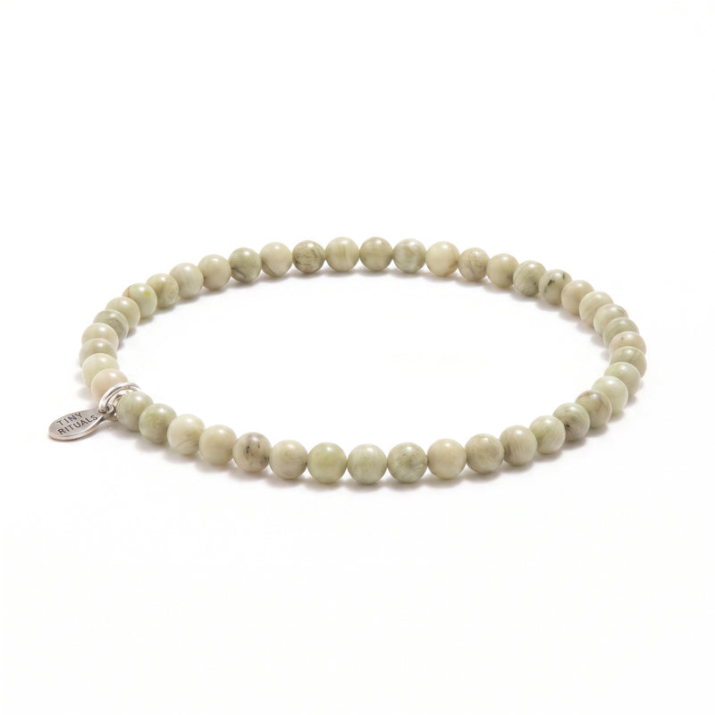 Rare Matcha Alashan Agate Energy Bracelet