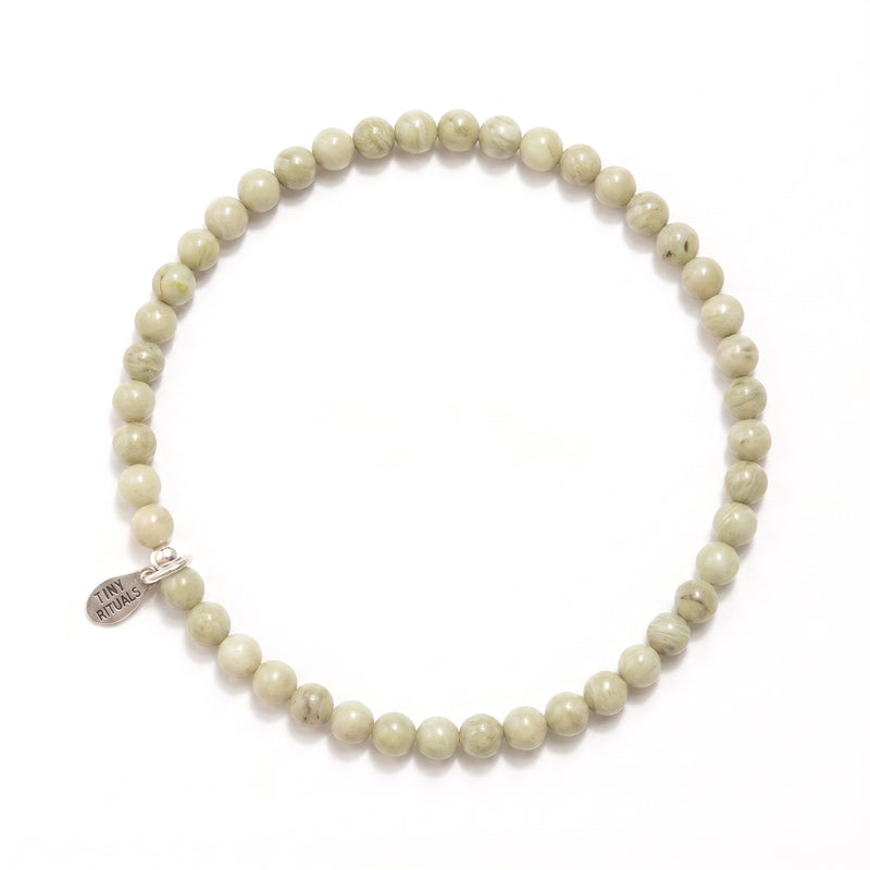 Rare Matcha Alashan Agate Energy Bracelet