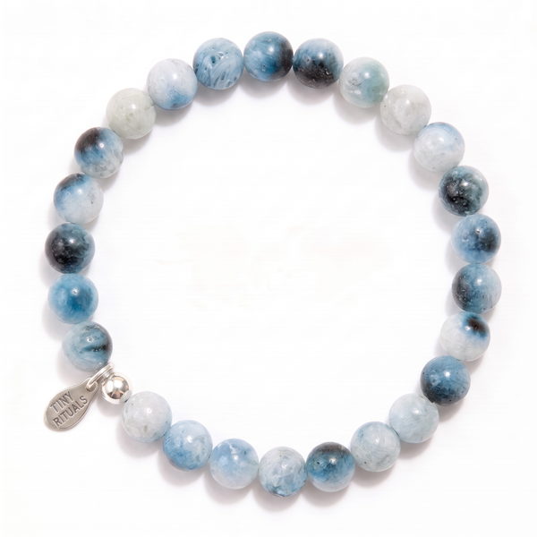 Rare Blue Ice Glacierite Energy Bracelet 6mm