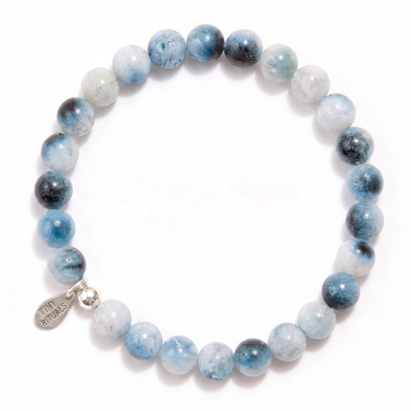 Rare Blue Ice Glacierite Energy Bracelet 6mm
