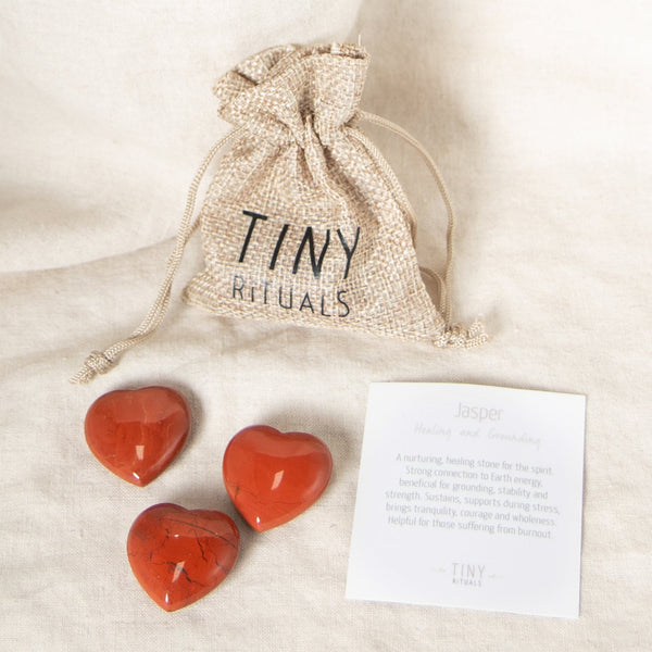 Red Jasper Mini Heart Gift Set