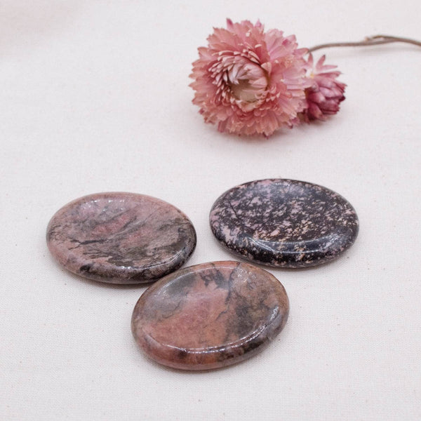 Rhodonite Worry Stone