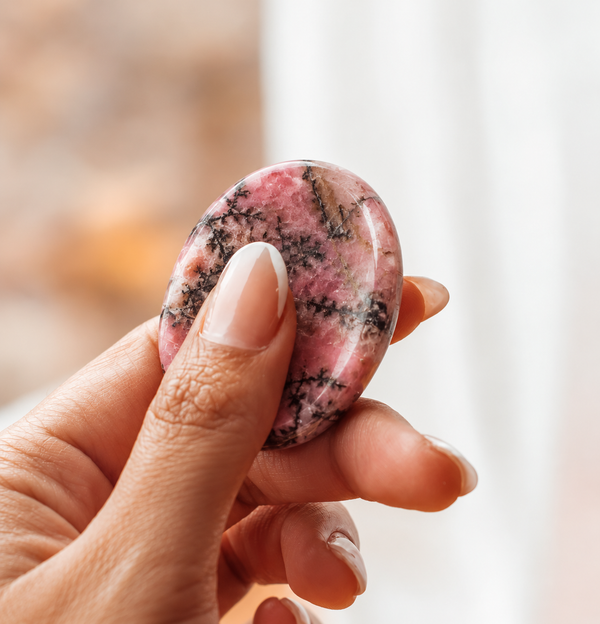 Rhodonite Worry Stone